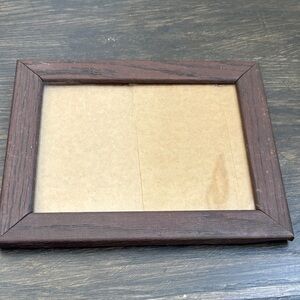 Vintage wood picture frame, wood grain, distressed, 8x9.75”